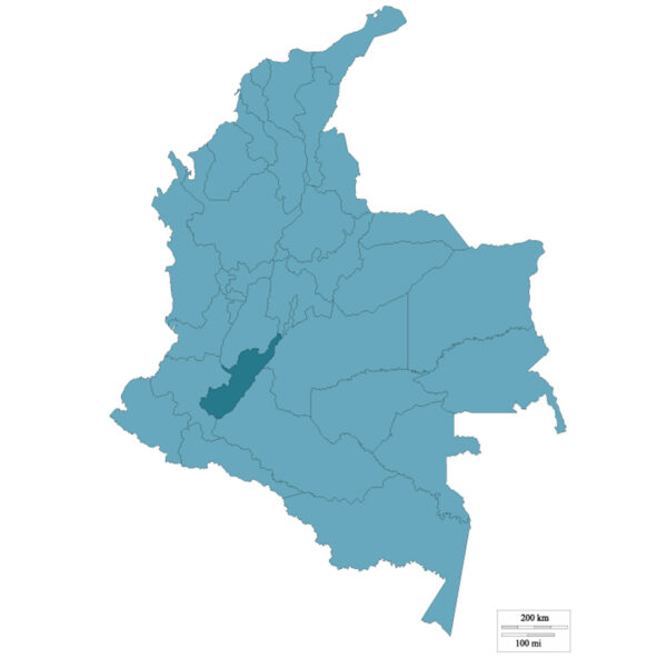 map of huila colombia