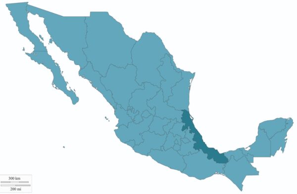 veracruz map of mexico